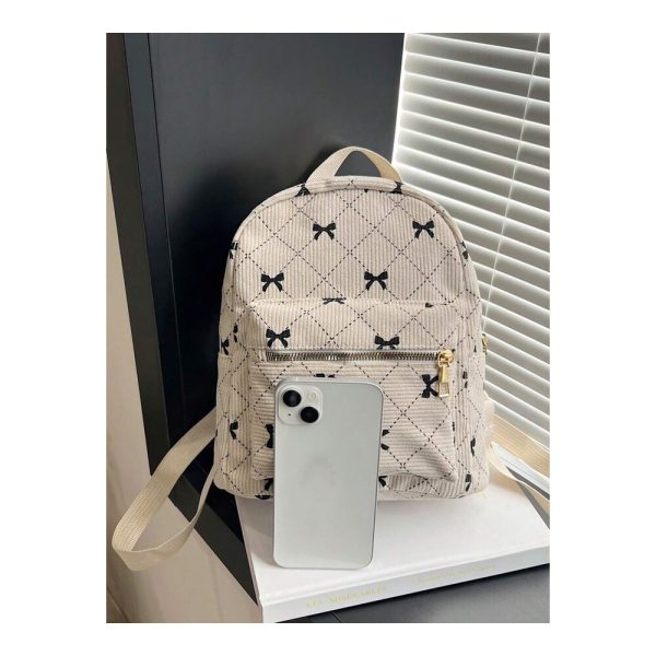 SHEIN - Mini sac à dos à motif nœuds – blanc 3