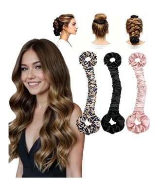 SHEIN - Boucleur sans chaleur en satin – scrunchie multifonction