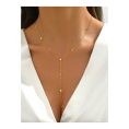 SHEIN - Collier en Y étoile – acier inoxydable plaqué or 18K 1