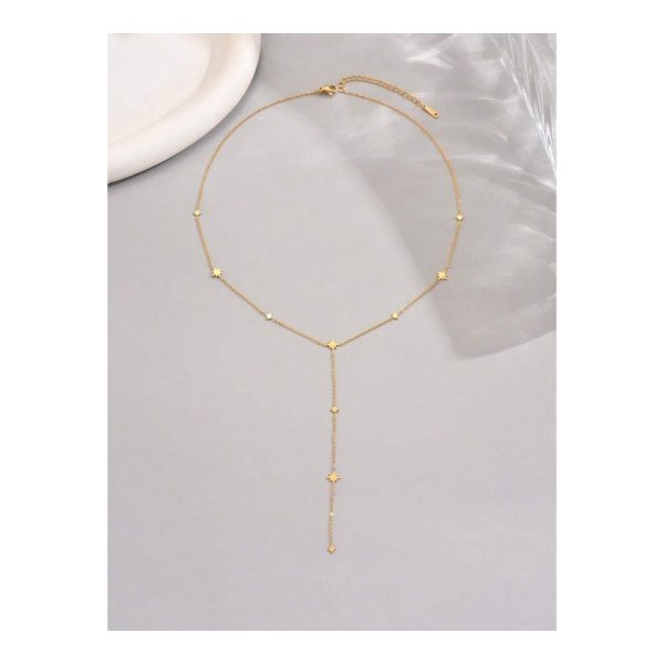 SHEIN - Collier en Y étoile – acier inoxydable plaqué or 18K 2 SHEIN - Collier en Y étoile – acier inoxydable plaqué or 18K 2