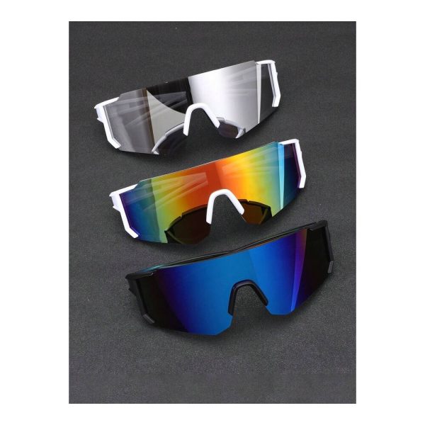 SHEIN - Lunettes de sport cyclisme – verres dégradés effet miroir 1
