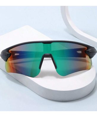 SHEIN - Lunettes de cyclisme enveloppantes à demi-monture – unisexes