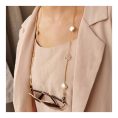 SHEIN - Chaîne de lunettes dorée – fleur de camélia 1