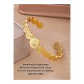SHEIN - Bracelet manchette ouvert géométrique vintage – acier inoxydable 2