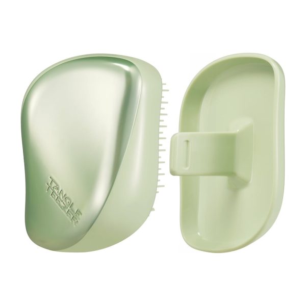 TANGLE TEEZER - Compact Styler – Brosse démêlante de voyage Vert pistache chromé 2