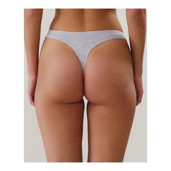 UNDIZ - Lot de 3 strings en coton TAOMIZ BASICSTRIZ – Noir, gris, blanc 2
