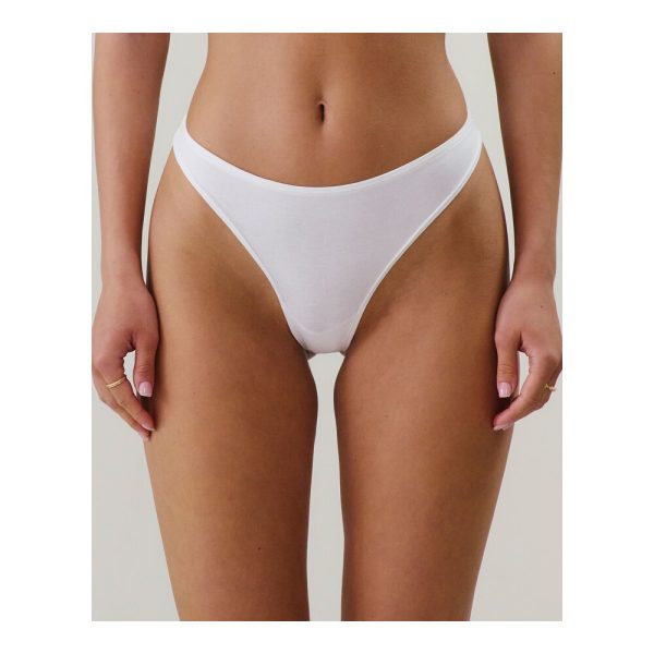UNDIZ - Lot de 3 strings en coton TAOMIZ BASICSTRIZ – Noir, gris, blanc 3