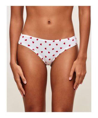 UNDIZ - Lot de 3 culottes en coton BOTTLIZ RIBHEARTIZ – Rouge et blanc
