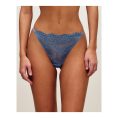 UNDIZ - Tanga en dentelle florale HEARTGIRLIZ – Bleu denim 1