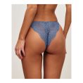 UNDIZ - Tanga en dentelle florale HEARTGIRLIZ – Bleu denim 2