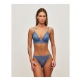 UNDIZ - Tanga en dentelle florale HEARTGIRLIZ – Bleu denim 3