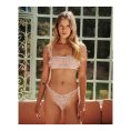UNDIZ - Brassière soutien-gorge en dentelle avec voile florale GYPSIZ – Rose pâle 1