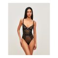 UNDIZ - Body string dos nu en mesh et dentelle TROPICFLEURIZ – Noir 4
