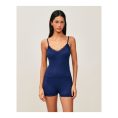 UNDIZ - Ensemble débardeur et short en jersey avec dentelle DAILYCOMFIZ – Bleu marine 1