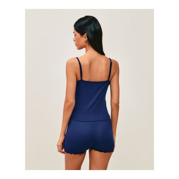 UNDIZ - Ensemble débardeur et short en jersey avec dentelle DAILYCOMFIZ – Bleu marine 3 UNDIZ - Ensemble débardeur et short en jersey avec dentelle DAILYCOMFIZ – Bleu marine 3