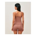 UNDIZ - Ensemble en jersey avec dentelle DAILYCOMFIZ – Marron 3
