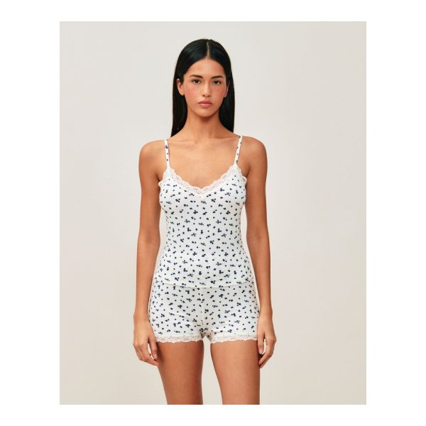 UNDIZ - Ensemble débardeur et short en jersey motif floral DAILYCOMFIZ – Blanc 2 UNDIZ - Ensemble débardeur et short en jersey motif floral DAILYCOMFIZ – Blanc 2