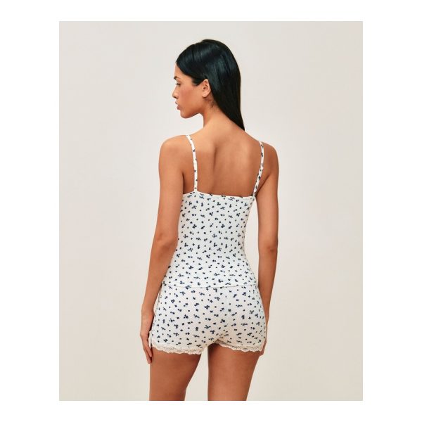 UNDIZ - Ensemble débardeur et short en jersey motif floral DAILYCOMFIZ – Blanc 4 UNDIZ - Ensemble débardeur et short en jersey motif floral DAILYCOMFIZ – Blanc 4