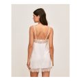 UNDIZ - Robe nuisette en satin et dentelle PREPPYLACIZ – Blanc crème 4