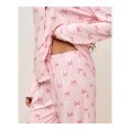 UNDIZ - Ensemble chemise et pantalon à rayures et petits nœuds AOPJOURDIZ – Rose 2